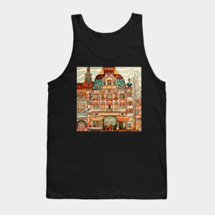 Brandenburg city drawing Tank Top